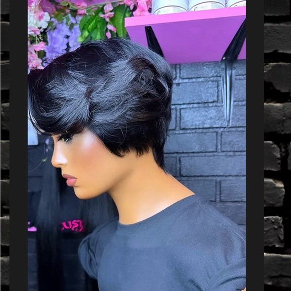 Human Hair Pixie wig by AJ Custom Wigs - Picture 4 of 4